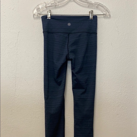 Athleta Pants & Jumpsuits Athleta Blue Leggings Black Stitching